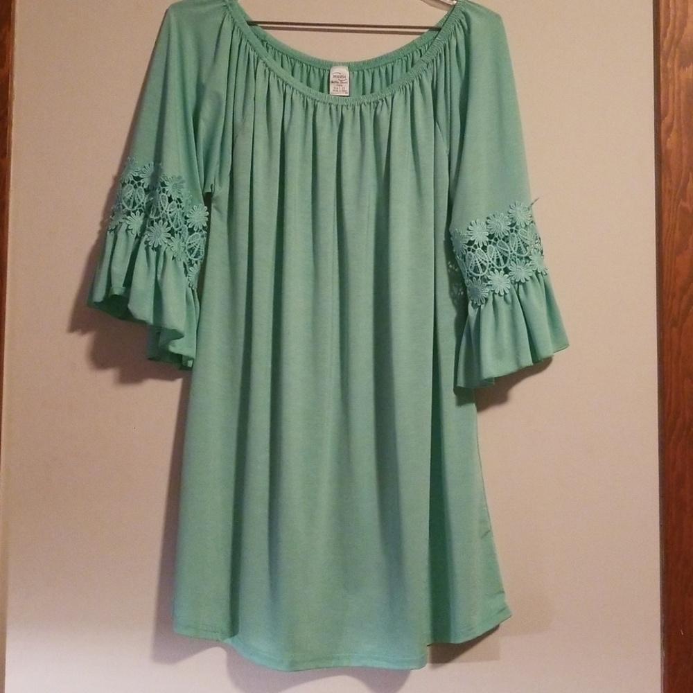 Light teal tunic